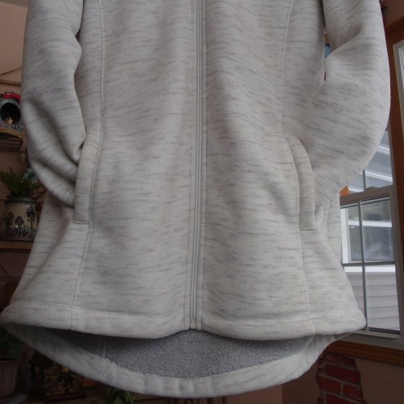 Fleece lined high/low gray jacket M - Picture 4 of 9